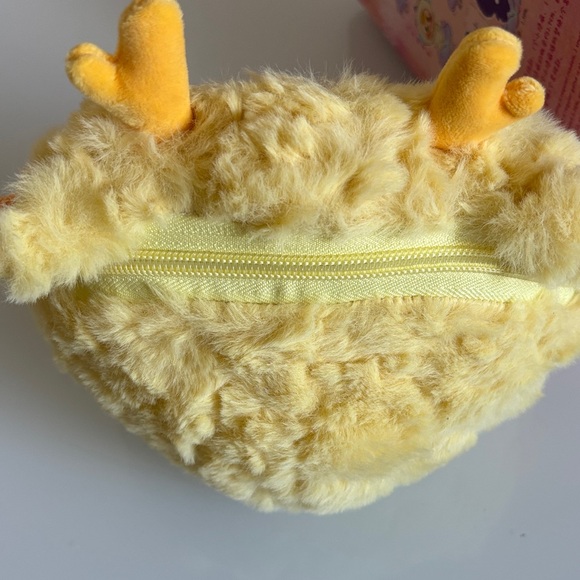 Baby Three | 100% Authentic Big-head Baby Zipper Bag Cute Plush Yellow Dragon - Picture 6 of 12